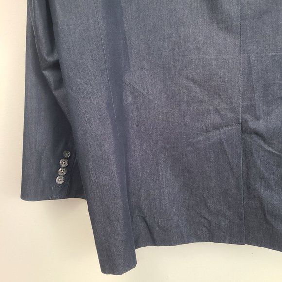 Structure Collection Mens Gray 2-Button Slim Fit Formal Suit Jacket Sz XL Solid - Picture 9 of 11